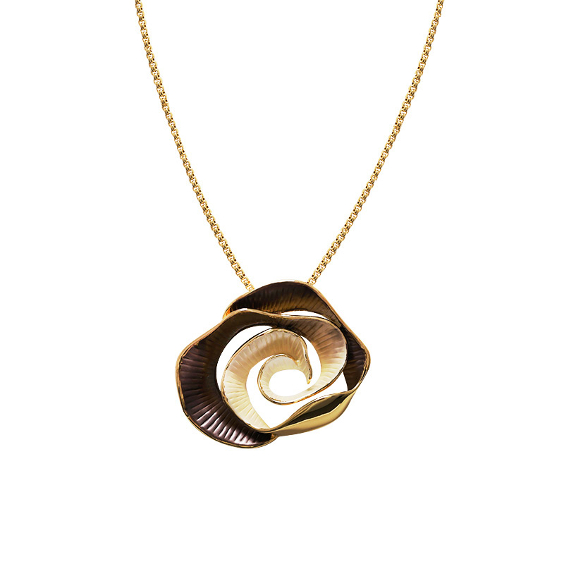 COLLANA CON CIONDOLO SPIRALE SMALTATA - SW2568C411