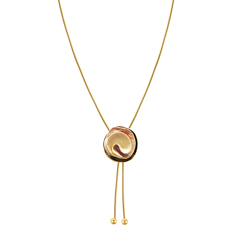 COLLANA LUNGA A Y REGOLABILE CON SPIRALE SMALTATA - SW2576C479