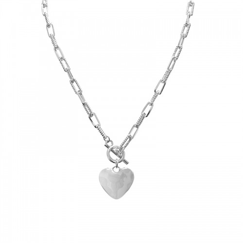 HAMMERED HEART CHARM NECKLACE - SW25928B40