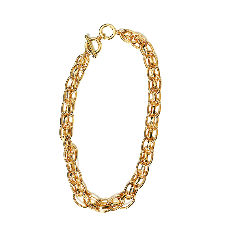 COLLANA CATENA A DOPPIA MAGLIA - SW25928B68 COLLANA CATENA A DOPPIA MAGLIA - SW25928B68