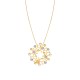 COLLANA CON CIONDOLO TRAFORATO A BOLLICINE SMALTATE - SW2592B66