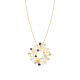 COLLANA CON CIONDOLO TRAFORATO A BOLLICINE SMALTATE - SW2592B66