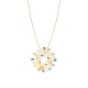 COLLANA CON CIONDOLO TRAFORATO A BOLLICINE SMALTATE - SW2592B66