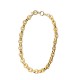 COLLANA CATENA CON MAGLIE ALTERNATE LUCIDE E RIGATE - SW25944B18