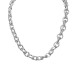 COLLANA CATENA CON MAGLIE ALTERNATE LUCIDE E RIGATE - SW25944B18