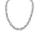 COLLANA CATENA A DOPPIA MAGLIA CON ANELLI LISCI E INTRECCIATI ALTERNATI - SW25944B20 COLLANA CATENA A DOPPIA MAGLIA CON ANELLI LISCI E INTRECCIATI ALTERNATI - SW25944B20