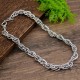COLLANA CATENA A DOPPIA MAGLIA CON ANELLI LISCI E INTRECCIATI ALTERNATI - SW25944B20 COLLANA CATENA A DOPPIA MAGLIA CON ANELLI LISCI E INTRECCIATI ALTERNATI - SW25944B20