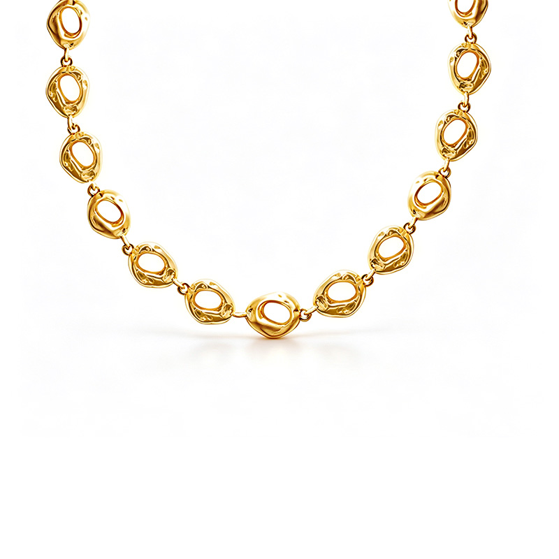 COLLANA CON MAGLIE OVALI ORGANICHE - SW26110C831