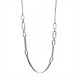 COLLANA LUNGA CATENA A SCATOLA CON MAGLIE RETTANGOLARI - SW26120C827