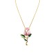 COLLANA CON CIONDOLO A FORMA DI ROSA SMALTATA - SW2667D065
