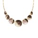 COLLANA CON DISCHI SMALTATI EFFETTO MARTELLATO - SW2688C803
