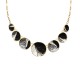 COLLANA CON DISCHI SMALTATI EFFETTO MARTELLATO - SW2688C803