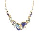 COLLANA ONDE MARINE SMALTATE CON CRISTALLI - SW2688C808