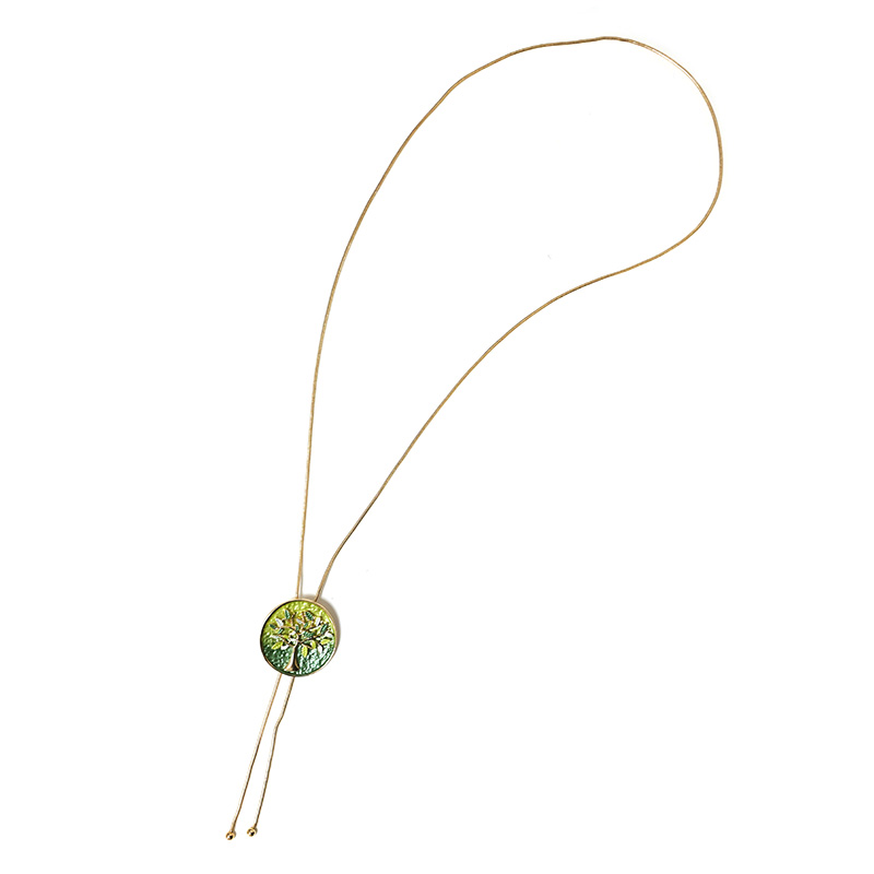 COLLANA LUNGA A Y REGOLABILE CON ALBERO DELLA VITA SMALTATO - SW2688C824