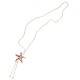 COLLANA LUNGA A Y REGOLABILE CON STELLA MARINA SMALTATA - SW2688C825