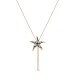 COLLANA LUNGA A Y REGOLABILE CON STELLA MARINA SMALTATA - SW2688C825