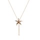 COLLANA LUNGA A Y REGOLABILE CON STELLA MARINA SMALTATA - SW2688C825