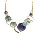 COLLANA CON DISCHI E ANELLI INCROCIATI SMALTATI - SW2692C818