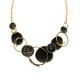 COLLANA CON DISCHI E ANELLI INCROCIATI SMALTATI - SW2692C818