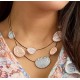 COLLANA SMALTATA CON FILO NERO IN ACCIAIO - SW8314100A31