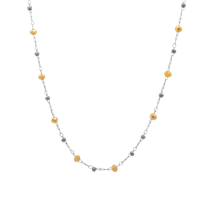 COLLANA DI PERLINE CON CRISTALLI 4MM - XT24344A291