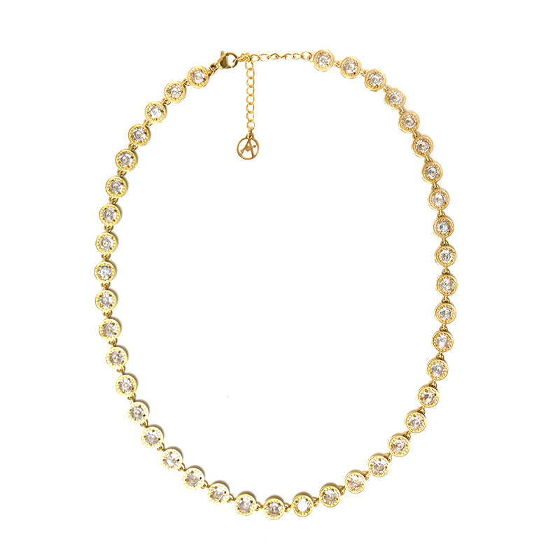 COLLANA PUNTI LUCE CON STRASS - YC24224B786