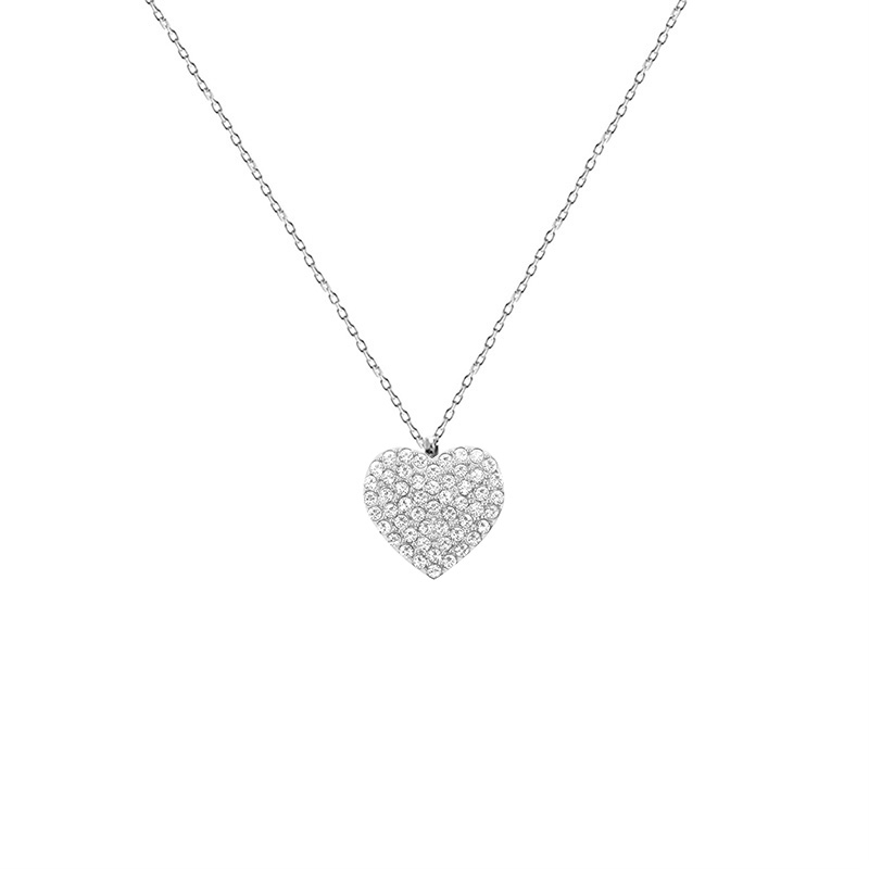 COLLANA CON PENDENTE CUORE IN STRASS - YC2472B637 COLLANA CON PENDENTE CUORE IN STRASS - YC2472B637