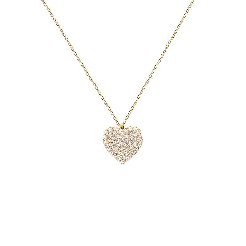 COLLANA CON PENDENTE CUORE IN STRASS - YC2472B637 COLLANA CON PENDENTE CUORE IN STRASS - YC2472B637