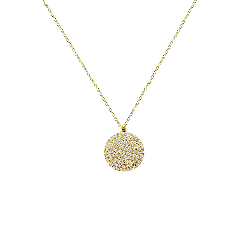 COLLANA CON PENDENTE TONDO IN STRASS - YC2472B639 COLLANA CON PENDENTE TONDO IN STRASS - YC2472B639