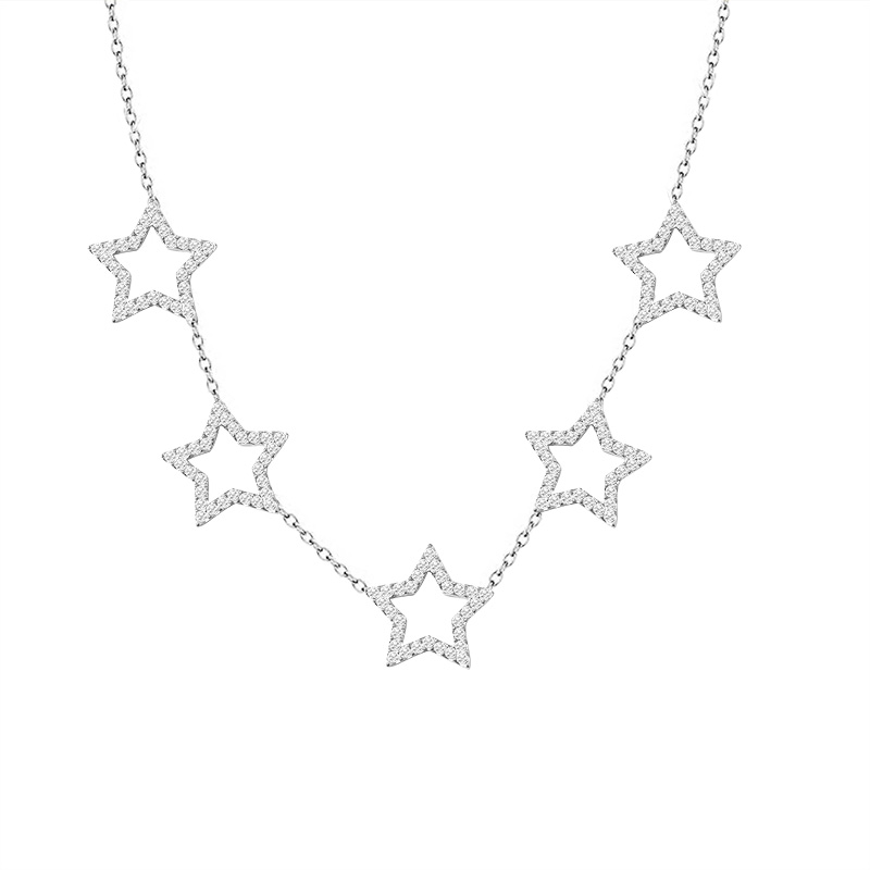 COLLANA 5 STELLE IN STRASS - YC25128B383 COLLANA 5 STELLE IN STRASS - YC25128B383