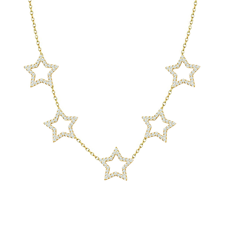 COLLANA 5 STELLE IN STRASS - YC25128B383 COLLANA 5 STELLE IN STRASS - YC25128B383