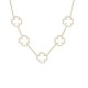 COLLANA 5 QUADRIFOGLI IN STRASS - YC25128B385 COLLANA 5 QUADRIFOGLI IN STRASS - YC25128B385