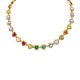 COLLANA A CUORI CON ZIRCONI COLORATI - YC25312C346