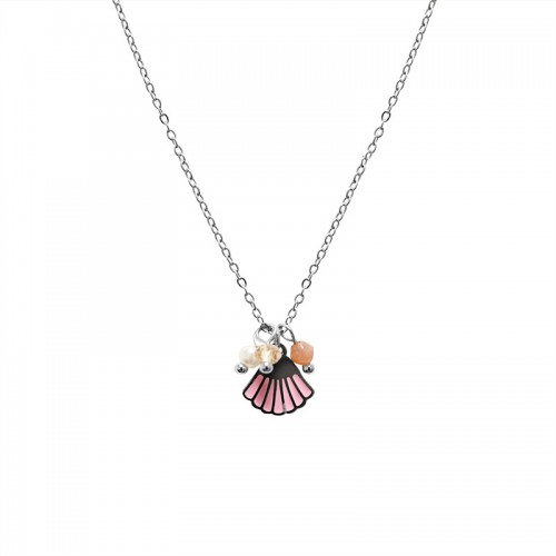 COLLANA PENDENTE CONCHIGLIA ROSA - YC25544B150
