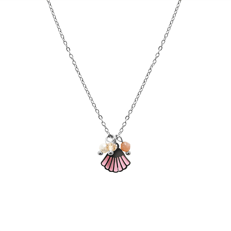 COLLANA PENDENTE CONCHIGLIA ROSA - YC25544B150
