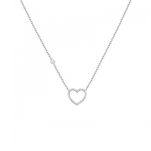COLLANA CON PUNTO LUCE E CIONDOLO A CUORE IN STRASS - YC2564B190