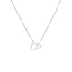 COLLANA CON PUNTO LUCE E CIONDOLO A DOPPIO CERCHIO IN STRASS - YC2564B202 COLLANA CON PUNTO LUCE E CIONDOLO A DOPPIO CERCHIO IN STRASS - YC2564B202