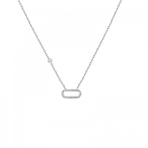 COLLANA CON PUNTO LUCE E CIONDOLO A GRAFFETTA IN STRASS - YC2564B214