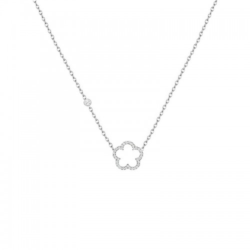 COLLANA CON PUNTO LUCE E CIONDOLO A FIORE IN STRASS - YC2564B226