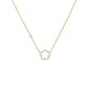 COLLANA CON PUNTO LUCE E CIONDOLO A FIORE IN STRASS - YC2564B226 COLLANA CON PUNTO LUCE E CIONDOLO A FIORE IN STRASS - YC2564B226