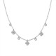 COLLANA CON QUADRIFOGLI PENDENTI IN ZIRCONE - YC25704B256 COLLANA CON QUADRIFOGLI PENDENTI IN ZIRCONE - YC25704B256