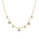 COLLANA CON QUADRIFOGLI PENDENTI IN ZIRCONE - YC25704B256 COLLANA CON QUADRIFOGLI PENDENTI IN ZIRCONE - YC25704B256