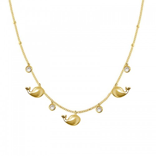 COLLANA CON PENDENTI MARINI E ZIRCONE - YC25704B344/47/53