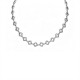 COLLANA QUADRIFOGLI TRAFORATI CON PAVÉ DI ZIRCONI - YC26240C879