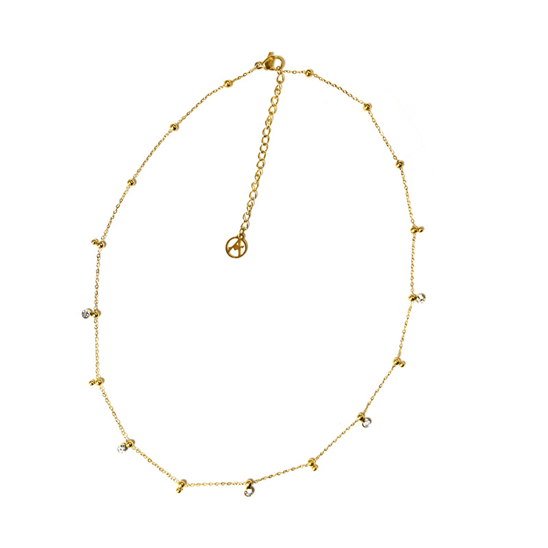 COLLANA CON SFERE E PUNTI LUCE - YC2664C937