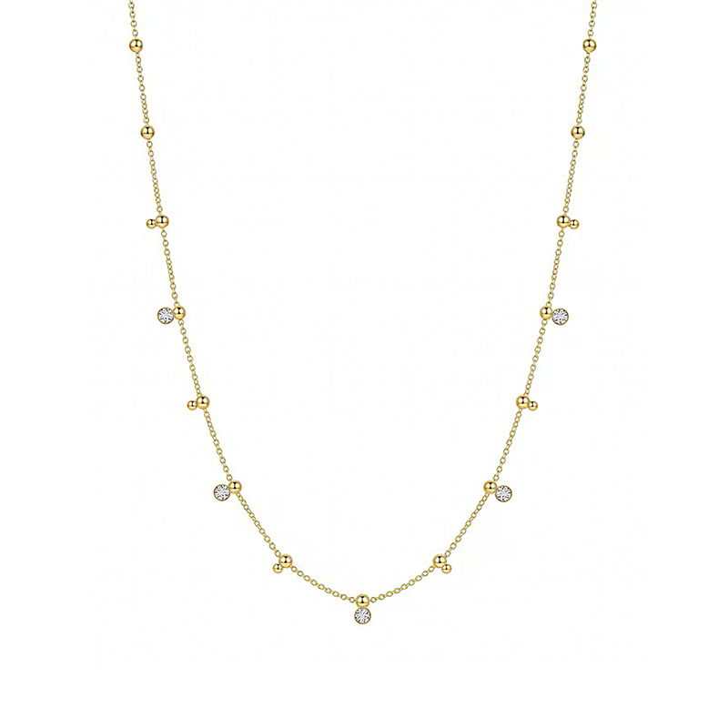 COLLANA CON SFERE E PUNTI LUCE - YC2664C937