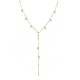 COLLANA A Y CON SFERE E ZIRCONI PENDENTI - YC2664C943