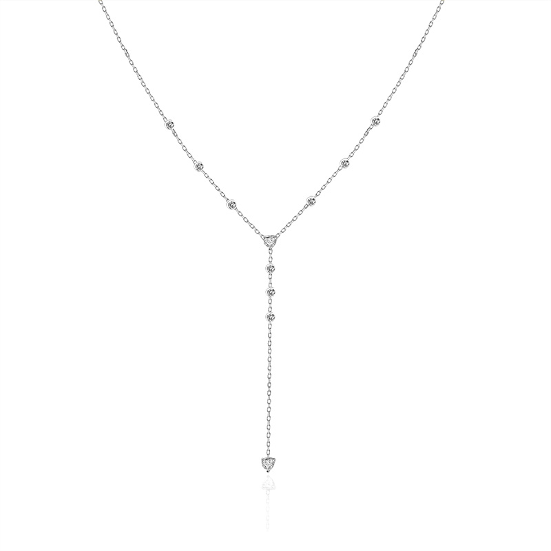 COLLANA A Y CON PUNTI LUCE E CUORI - YC2672C930