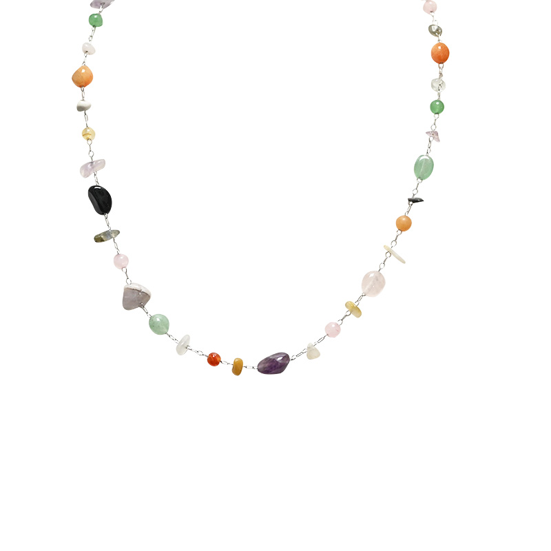 COLLANA CON PIETRE COLORATE - YK22464D815