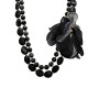 COLLANA LUNGA DI PERLINE A DOPPIO FILO CON FIORE IN TESSUTO - YNK19721160D40 COLLANA LUNGA DI PERLINE A DOPPIO FILO CON FIORE IN TESSUTO - YNK19721160D40